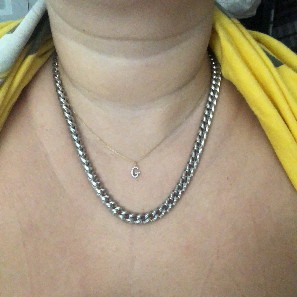 Kendra Scott Vincent chain necklace in Rhodium